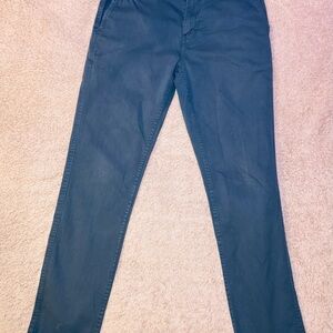George Slim Straight Teal Pants Size 29
